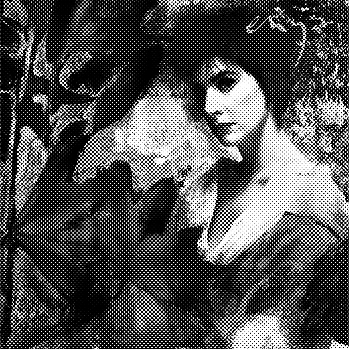 Black and white image of the "Watermark" album by Enya