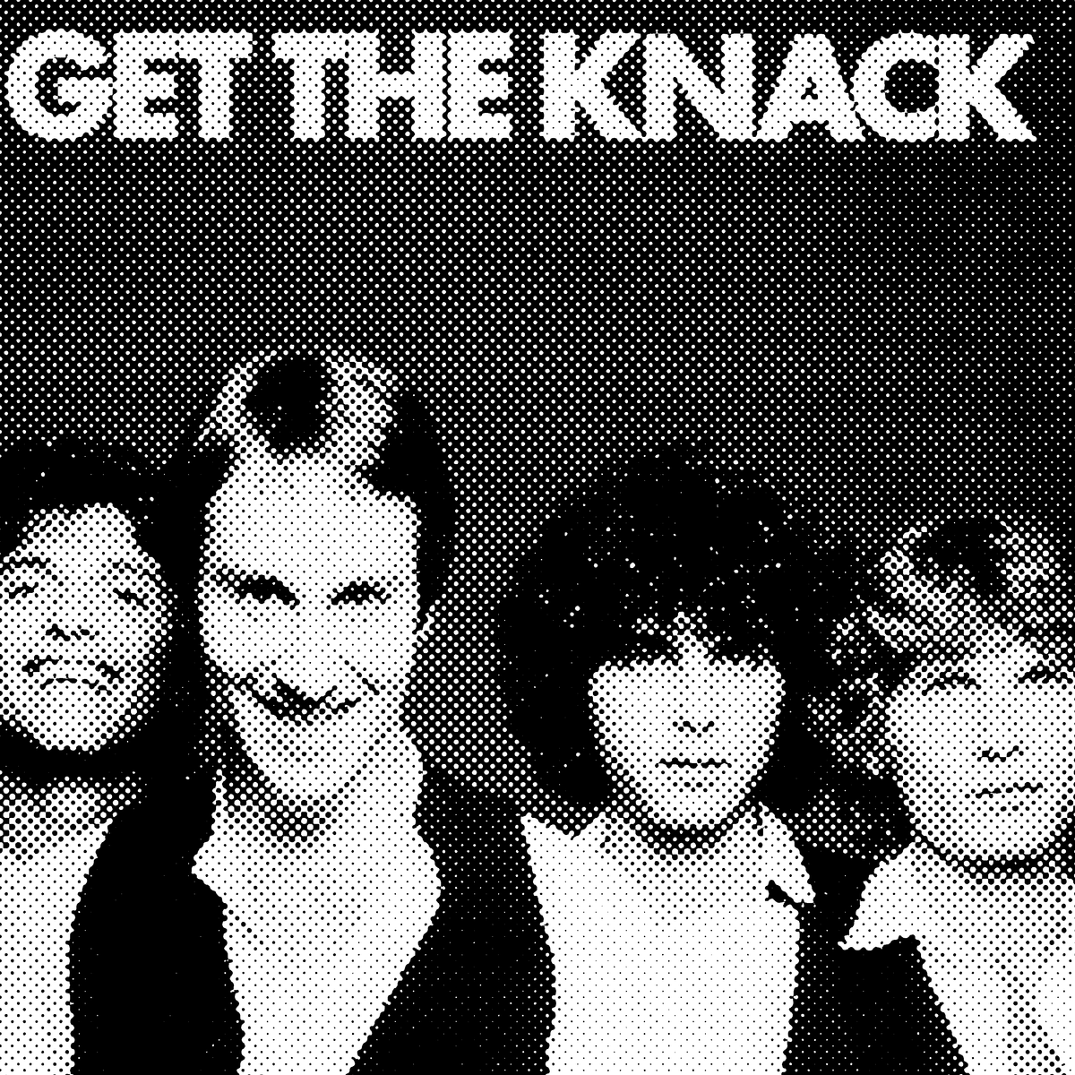 Black and white cover of "Get The Knack" by The Knack