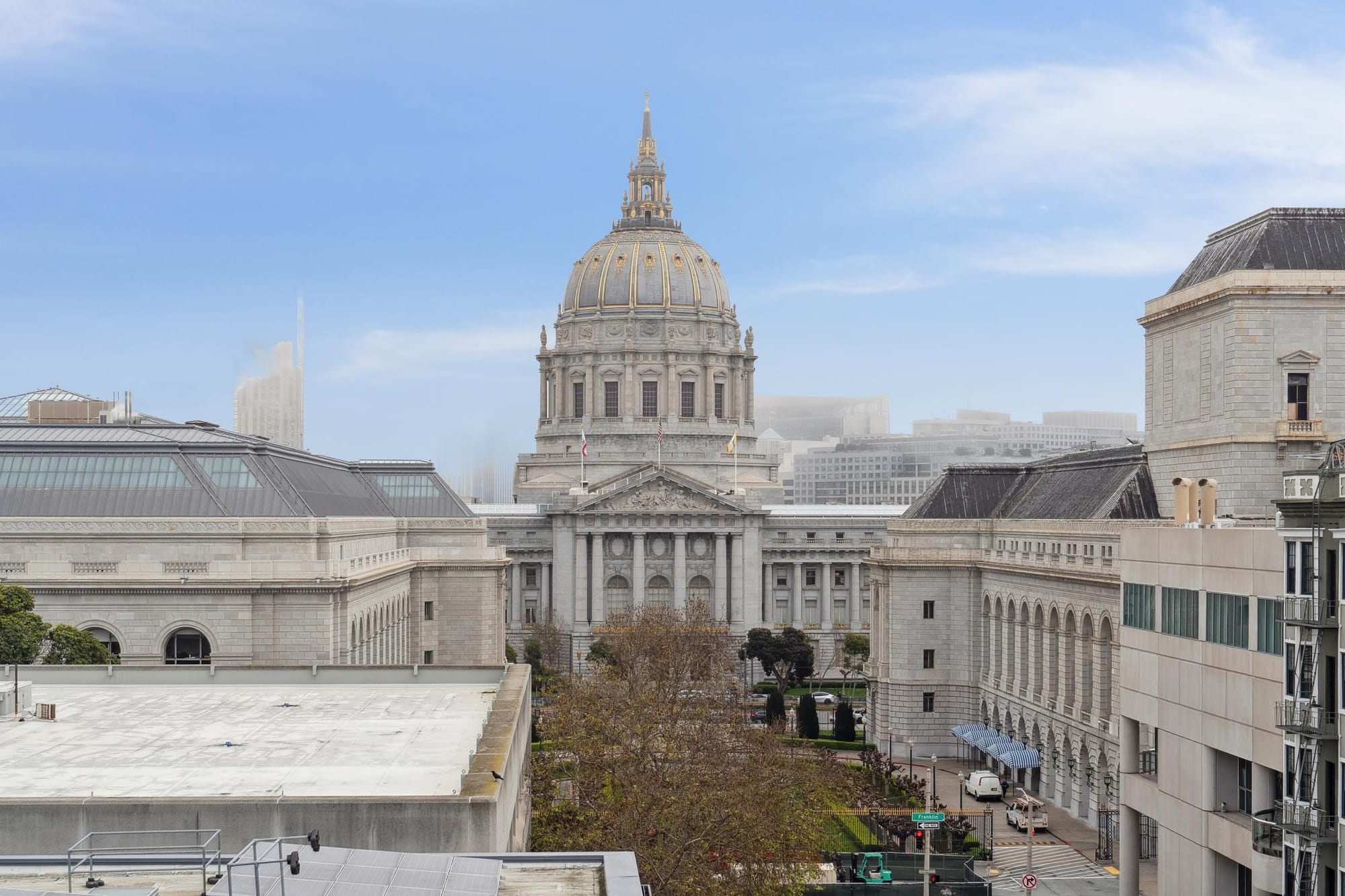 View of City Hall dome from the 388 Fulton roof deck