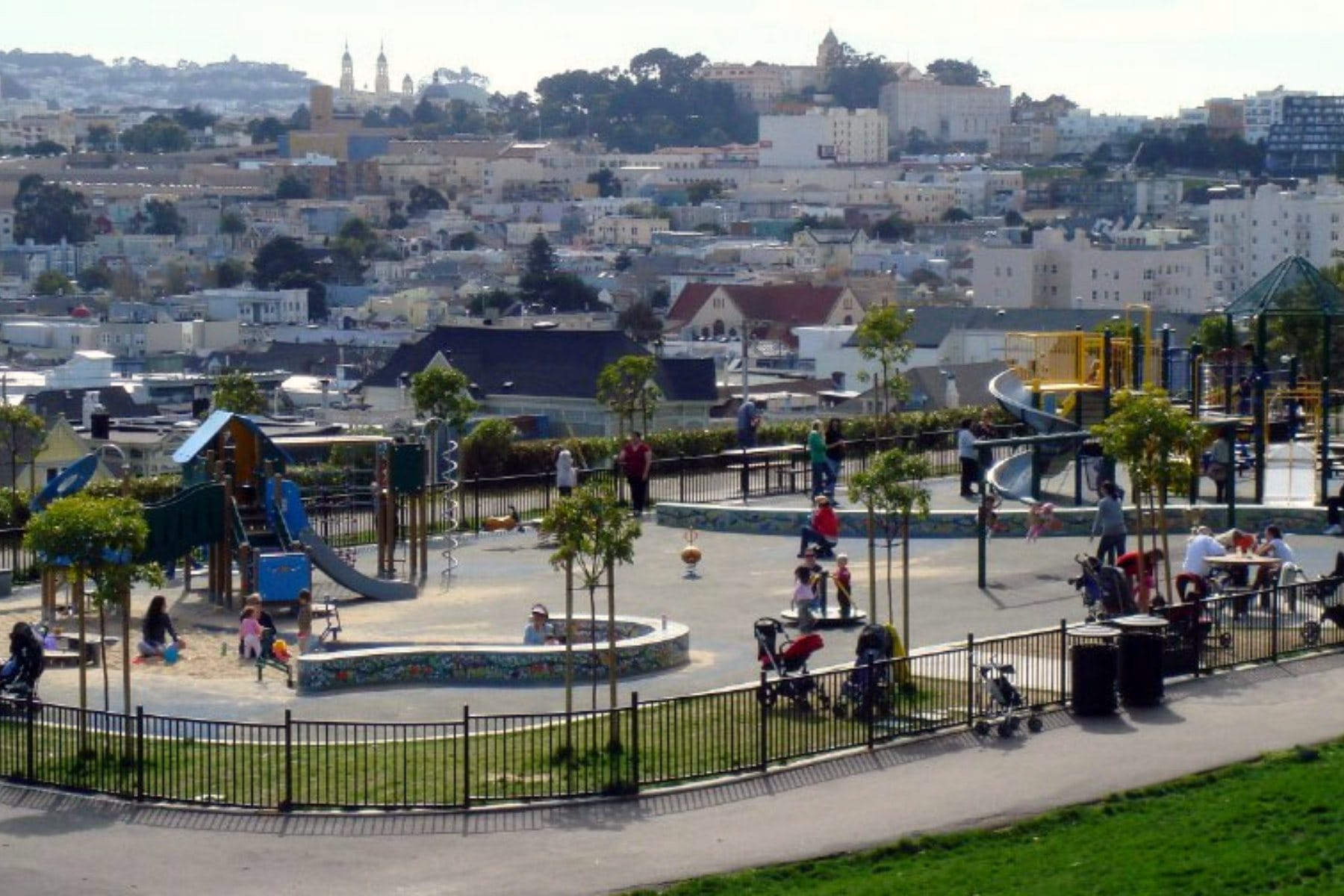 Playground at Alta Plaza Park in Pacific Heights
