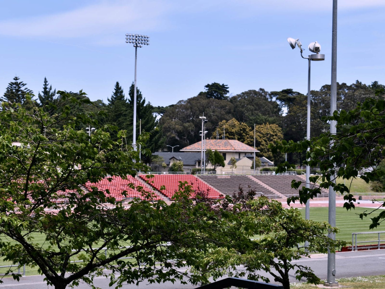 Kezar Stadium at the edge of Golden Gate Park