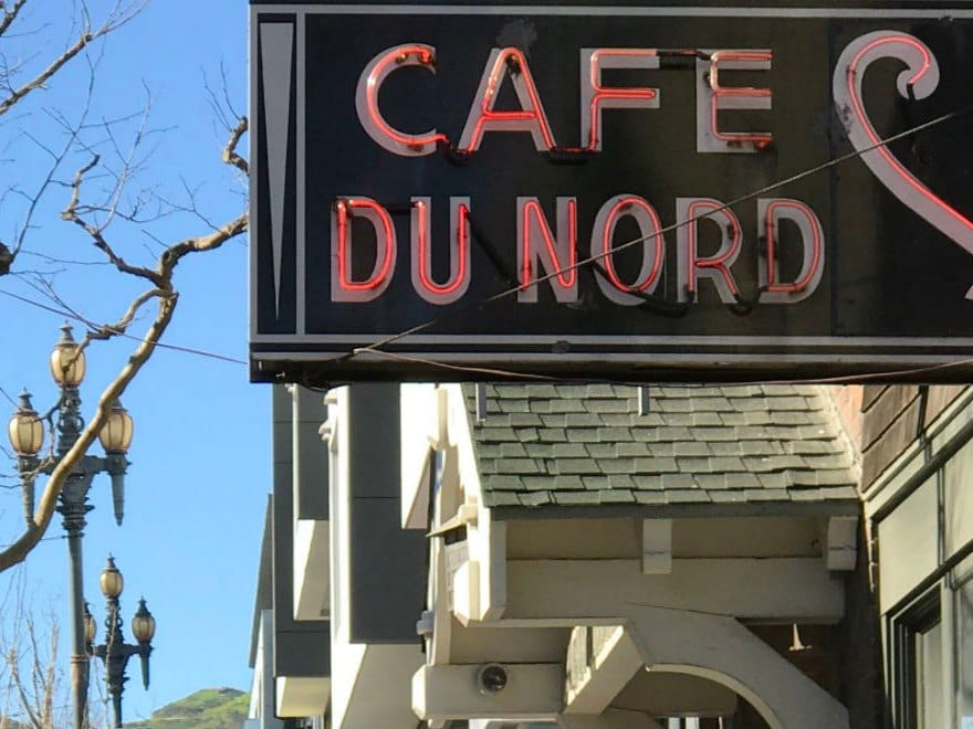 The Cafe Du Nord sign on Market Street