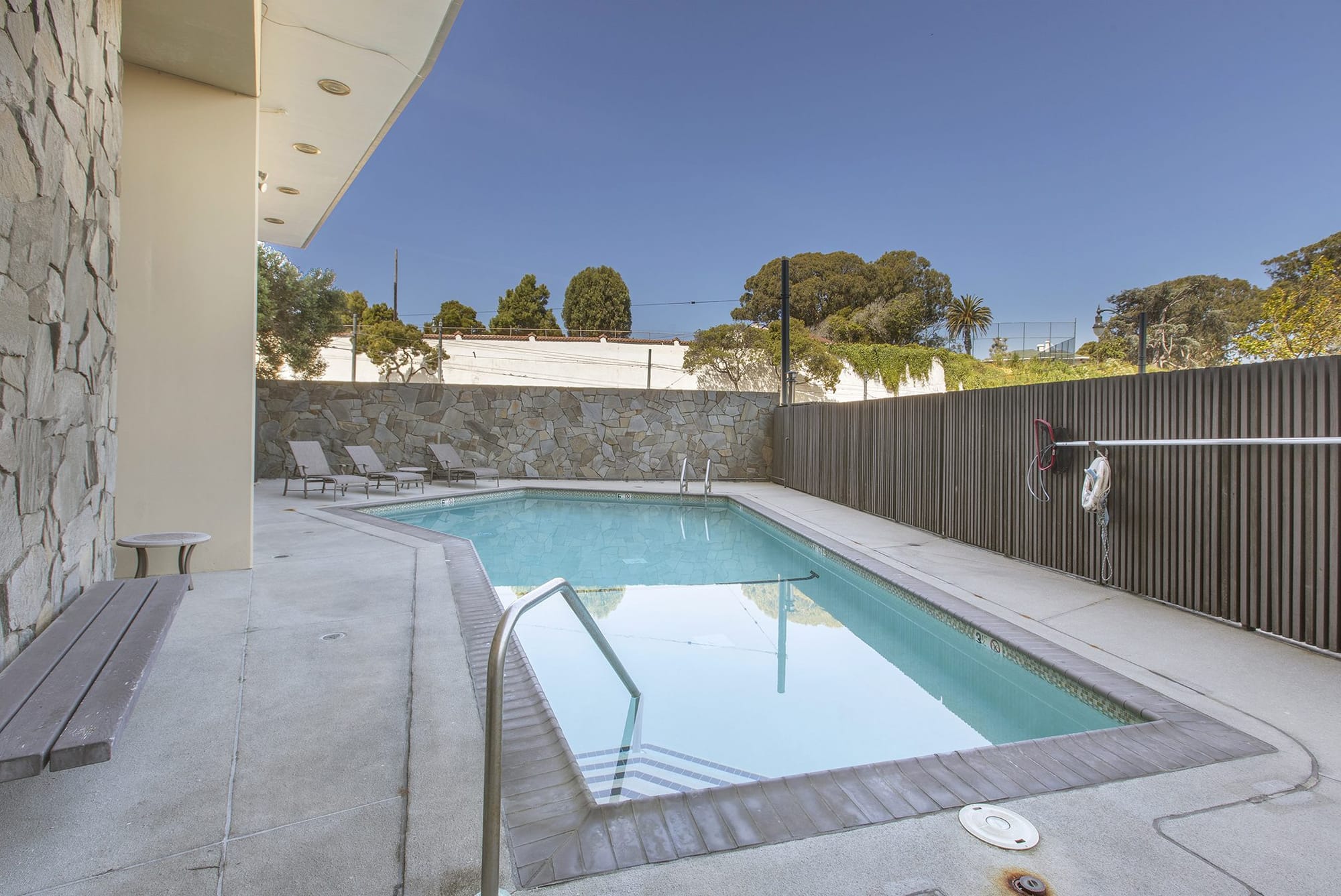 Pool deck at Fontana West