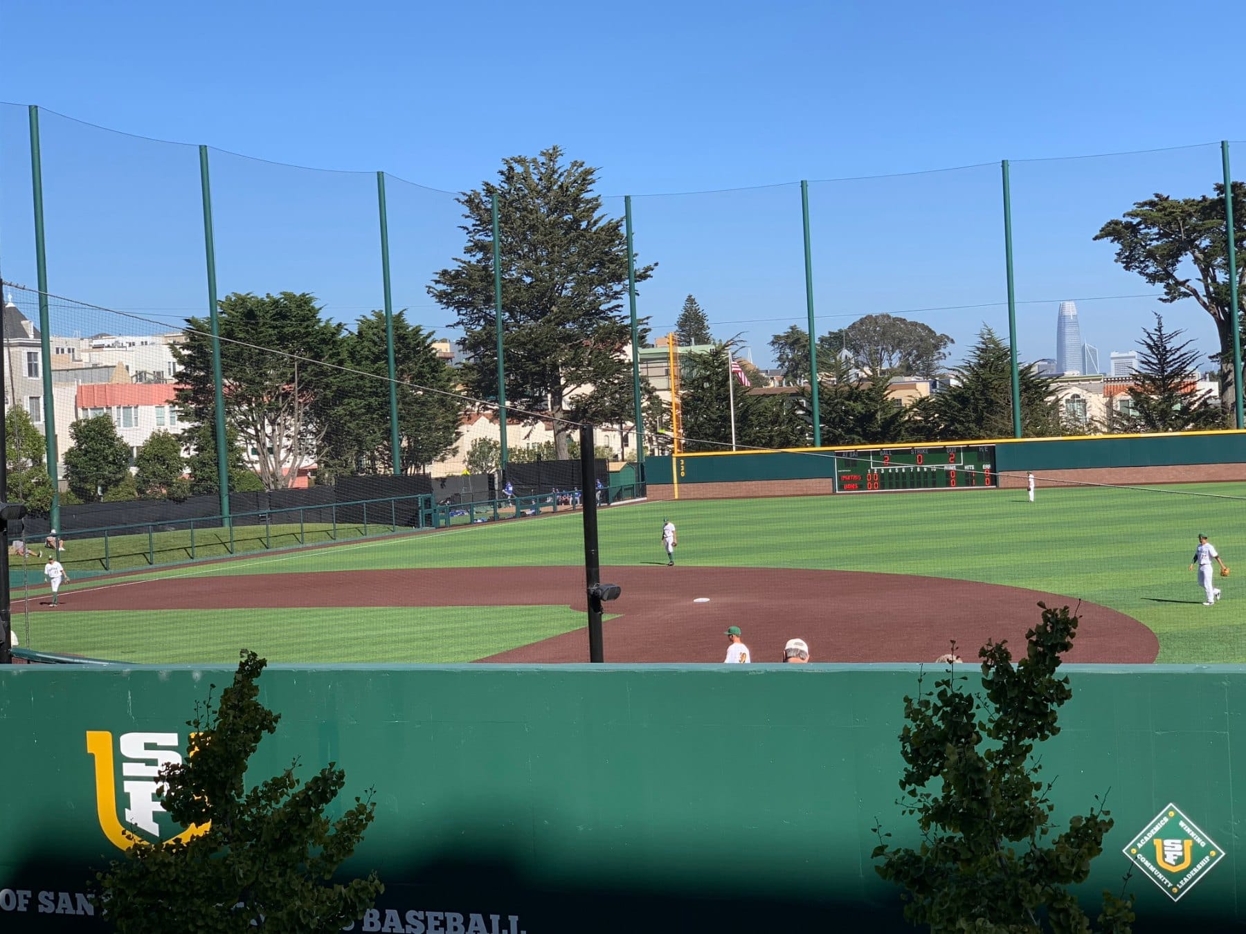 The USF baseball field in Lone Mountain