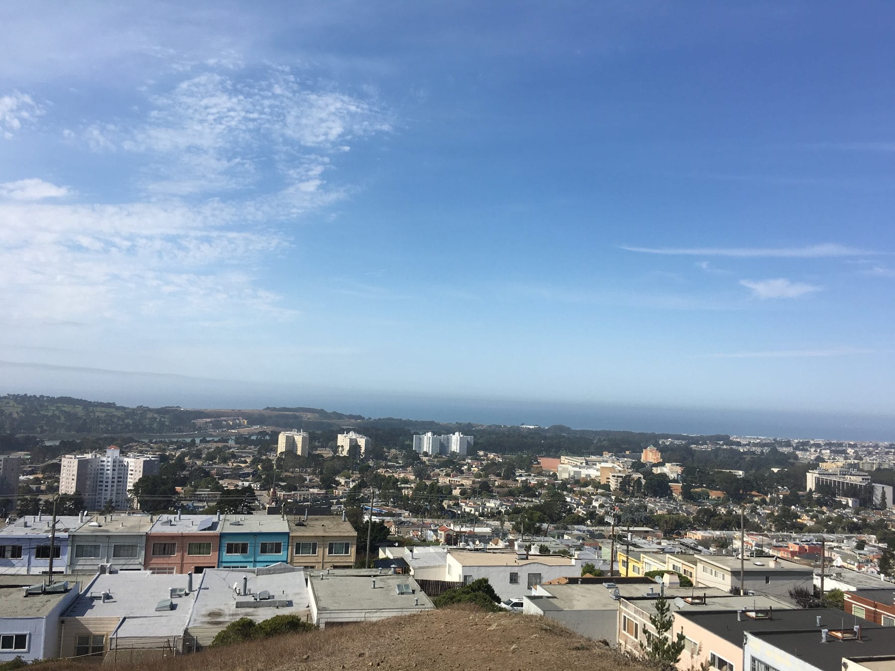 Panoramic view east from Brooks Park in Merced Heights