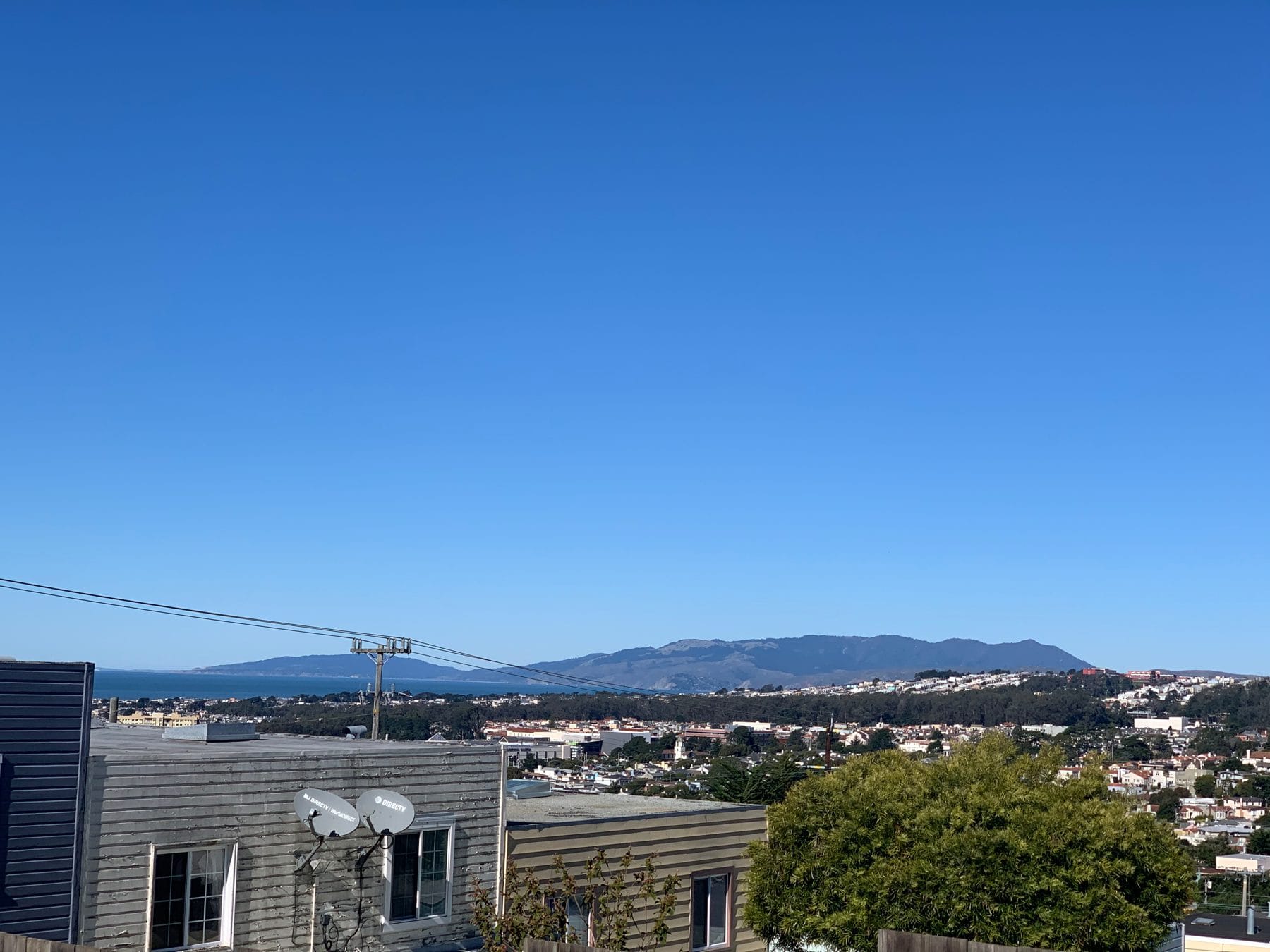 View north from Merced Heights toward Marin