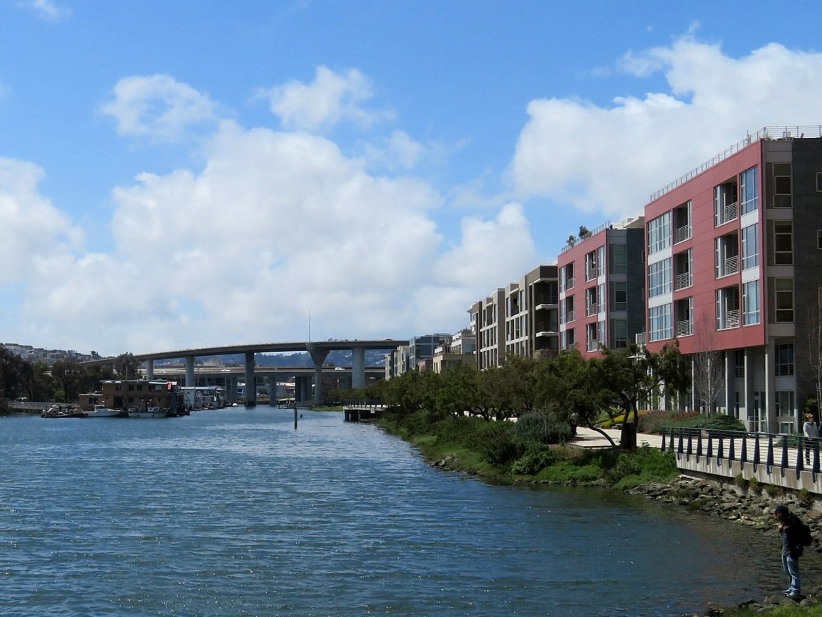 Mission Creek seen from the 4th Street bridge