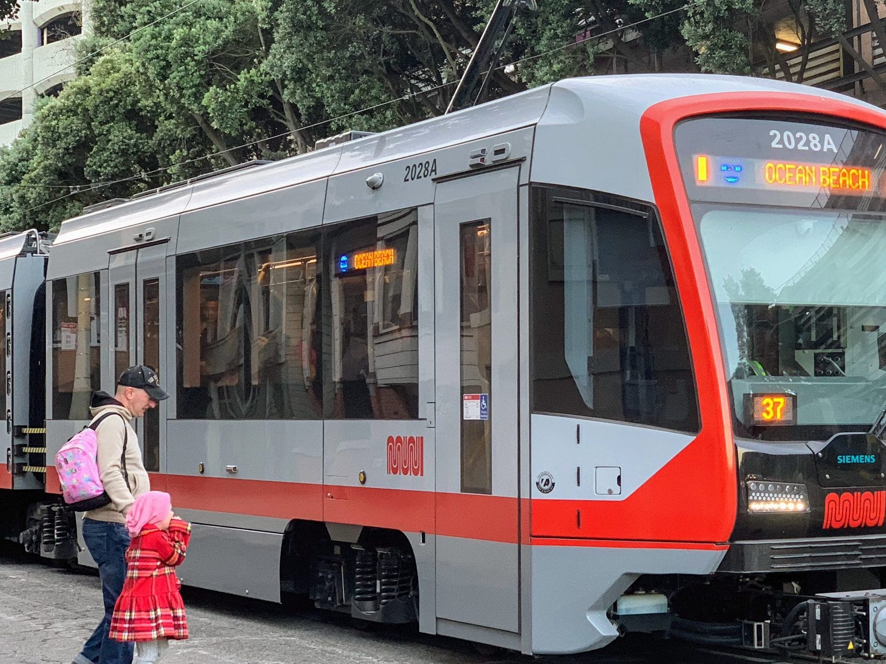 N Judah Muni train in The Inner Sunset