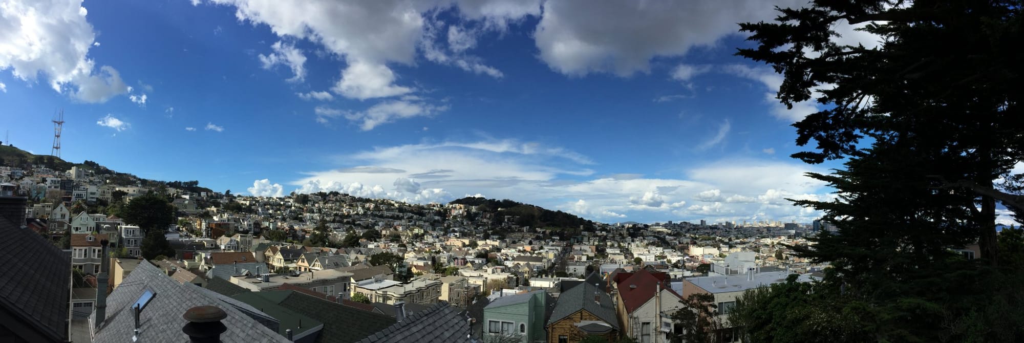 Panorama of Noe Valley from Dolores Heights