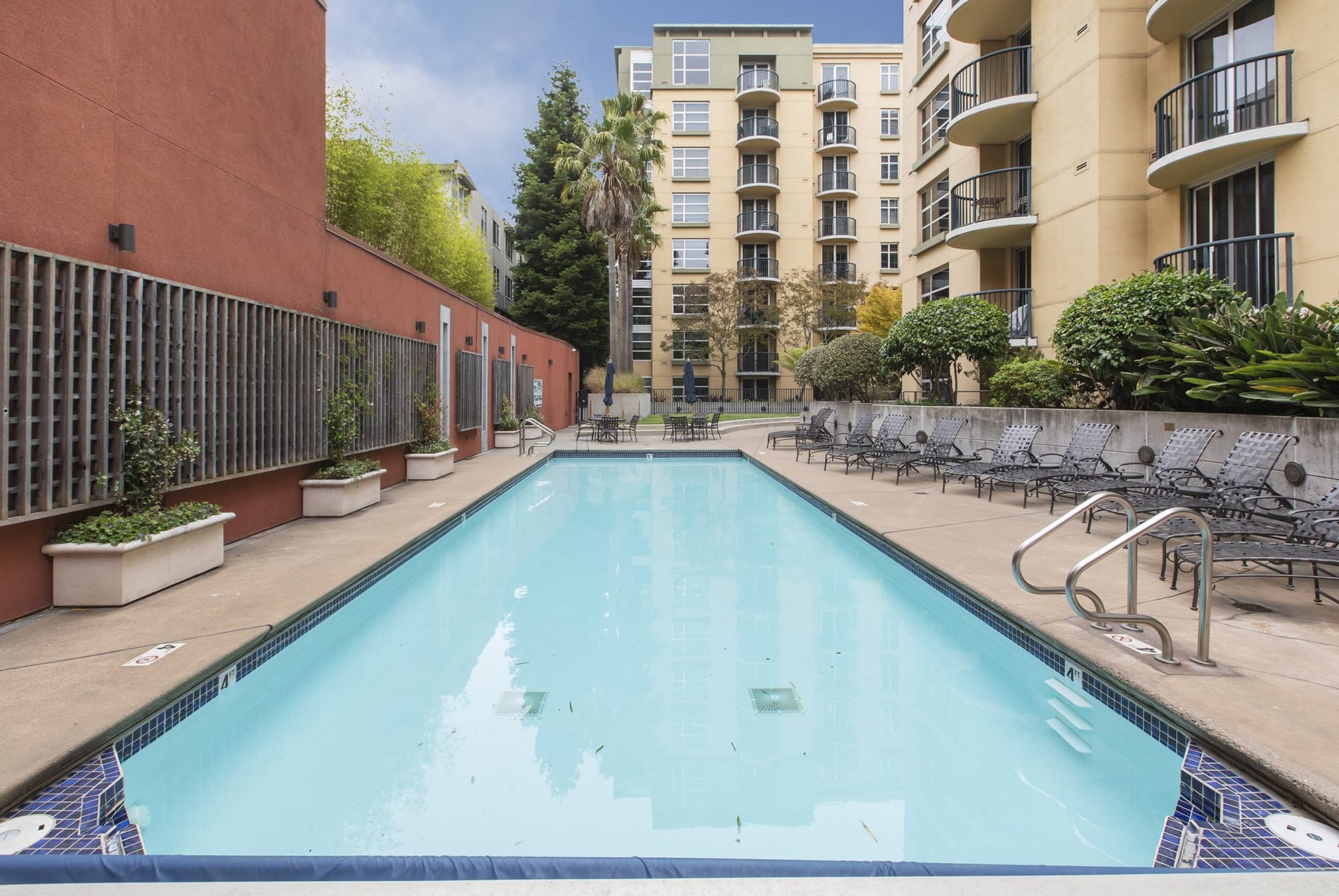 The courtyard pool at Pacific Place