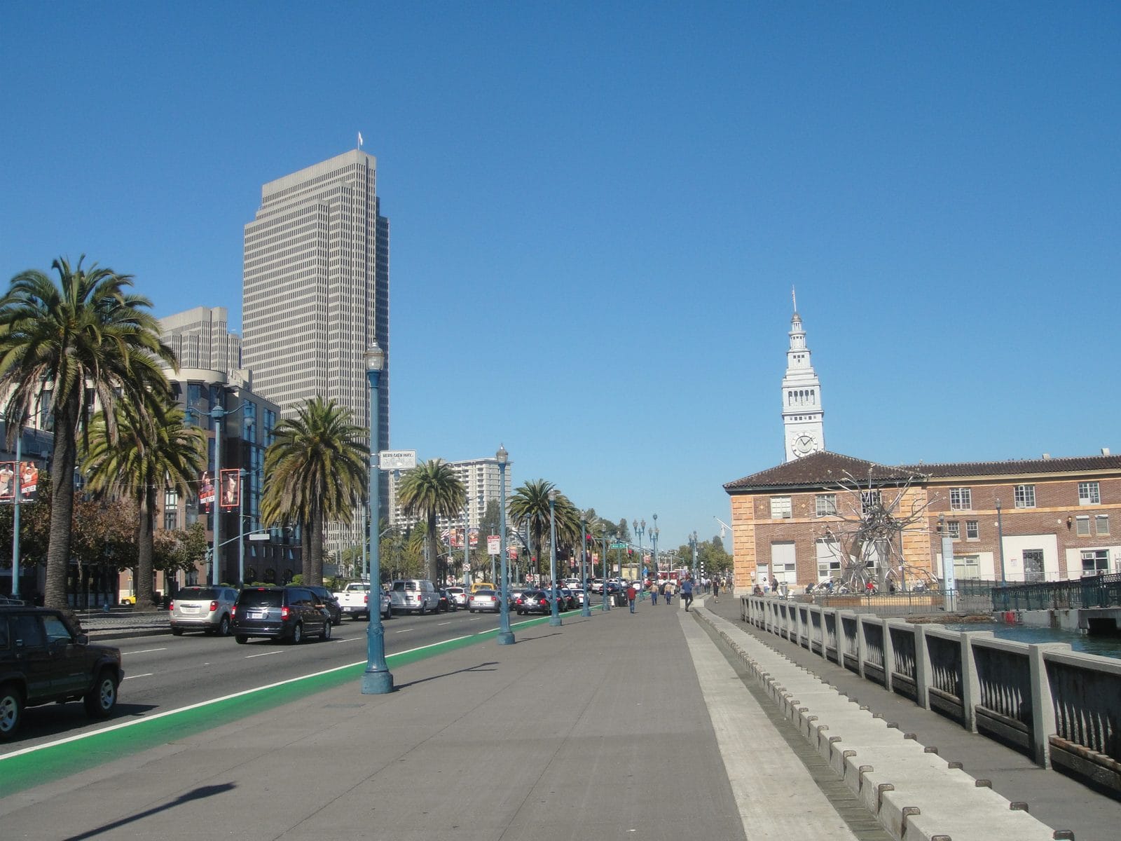 The Embarcadero promenade in South Beach