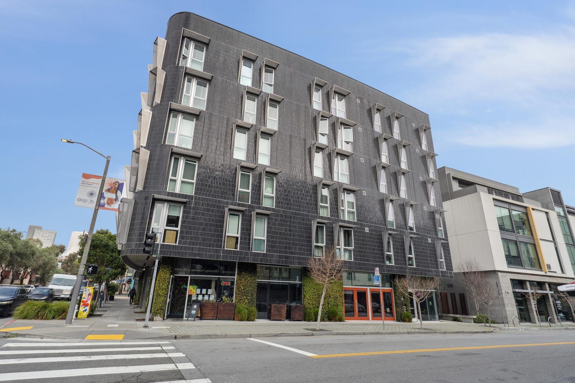 388 Fulton, a six-story condo building in Hayes Valley, from the street
