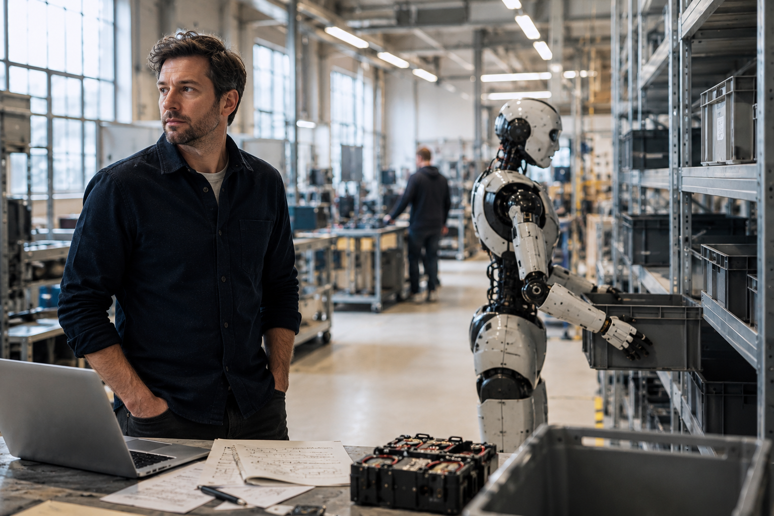 What Happens When a Humanoid Robot Turns Up for Work?