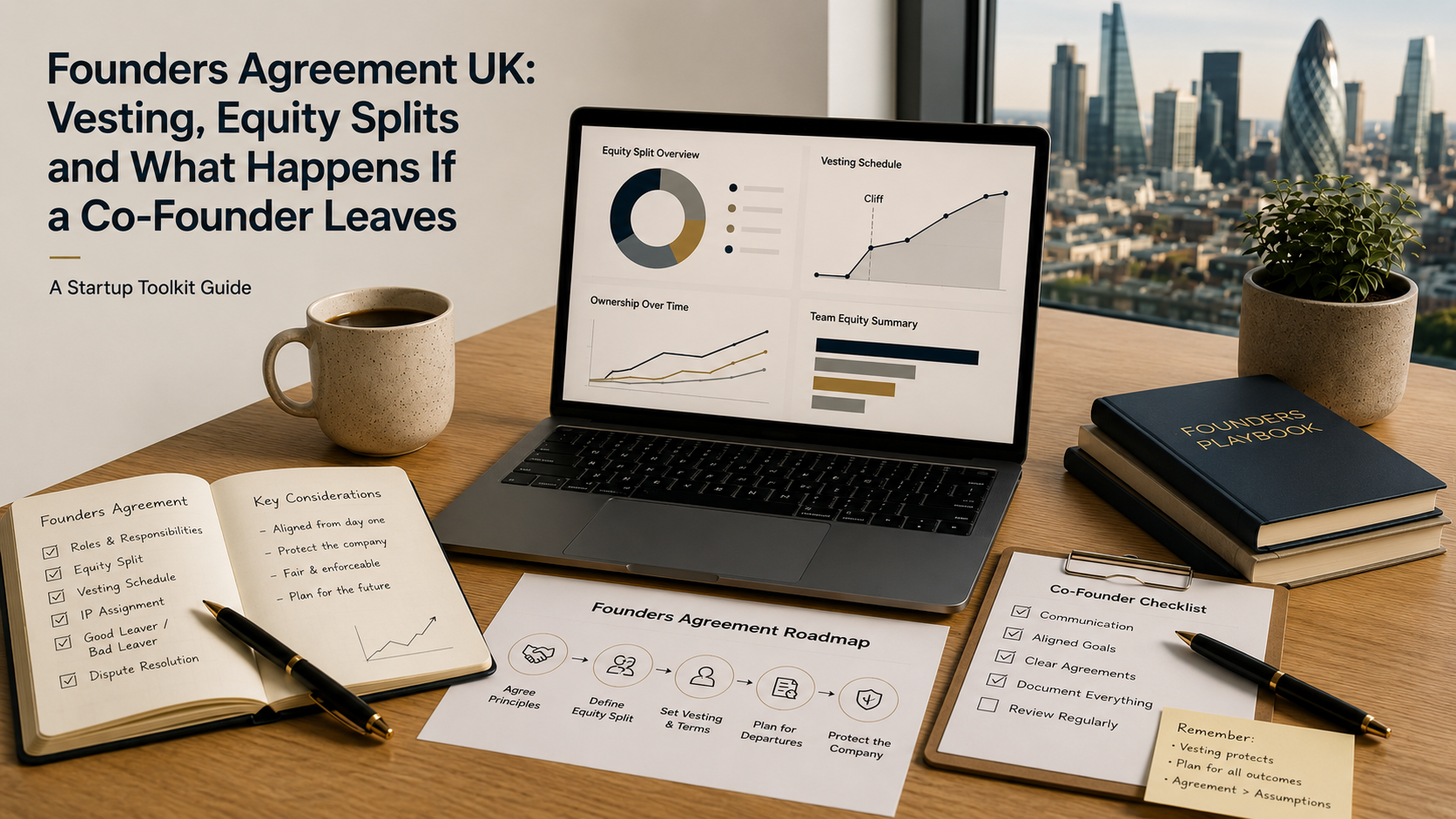 Founders Agreement UK: Vesting, Equity Splits and What Happens If a Co-Founder Leaves