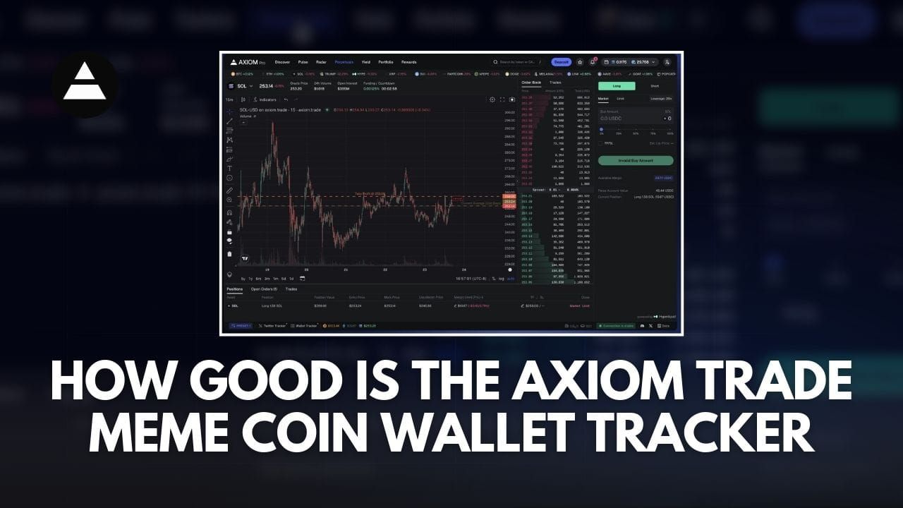 graphic for the article "How Good Is The Axiom Trade Meme Coin Wallet Tracker"