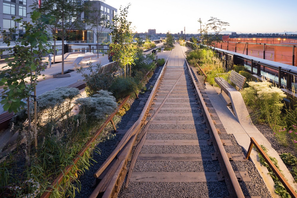 This is photo of the High Line Park in New York