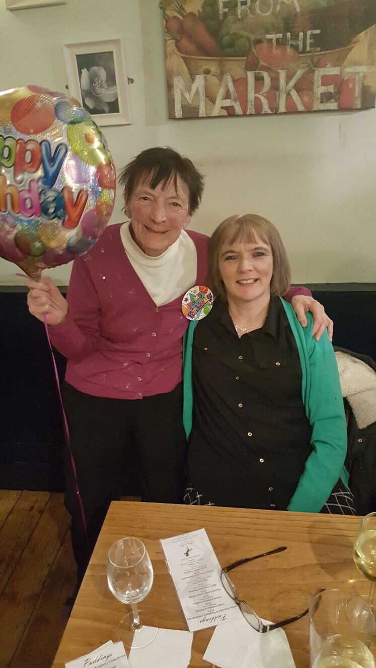 This is a photo of Ros and her mum