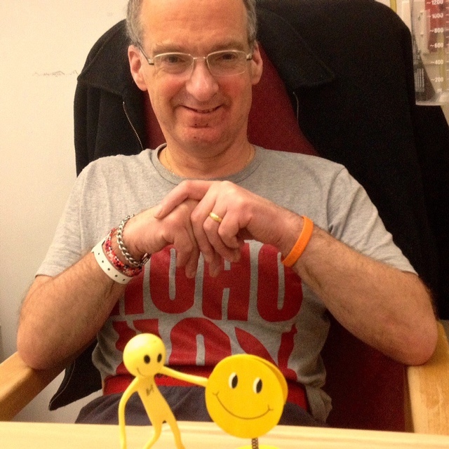 This is a photo of Martin justafter his stroke