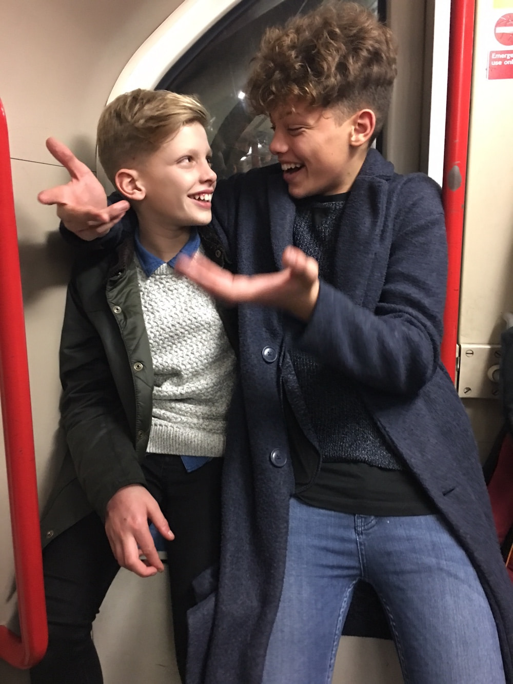 This is a photo of Jeff and Jade's sons