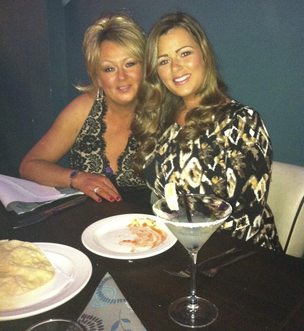 This is a photo of Lacey and her mum