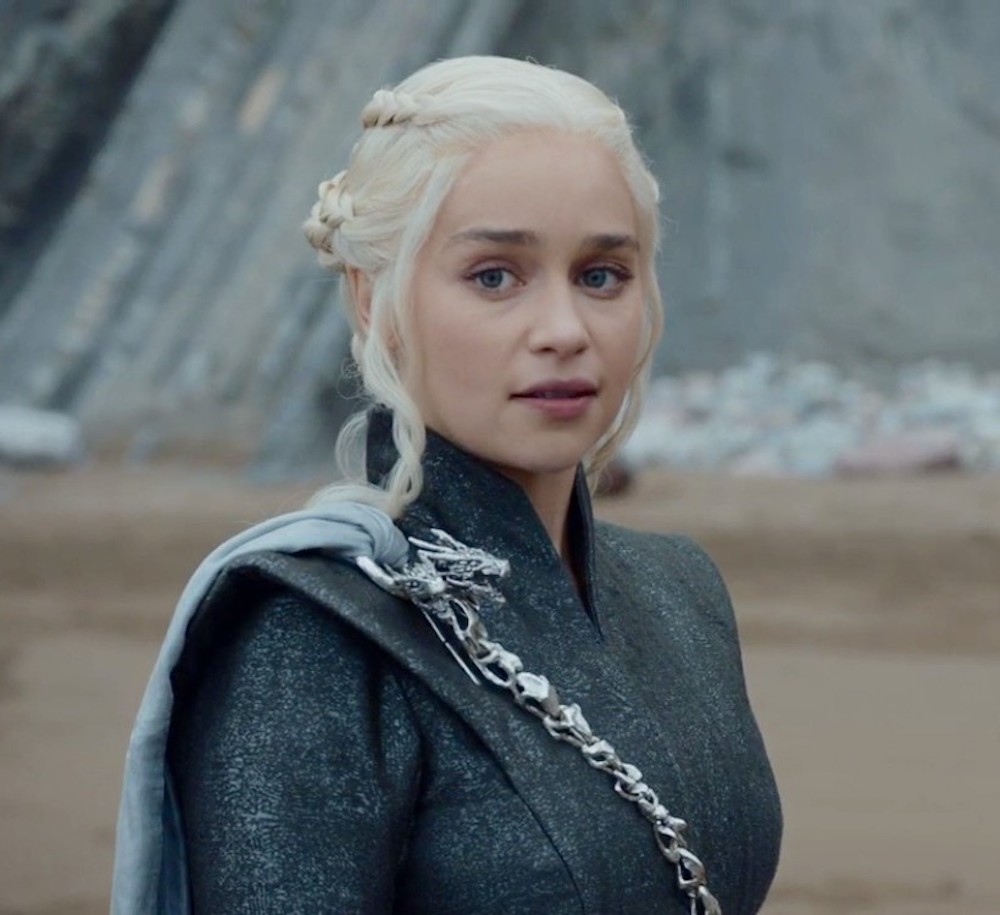 Emilia Clarke as Daenerys Targaryen in Game of Thrones