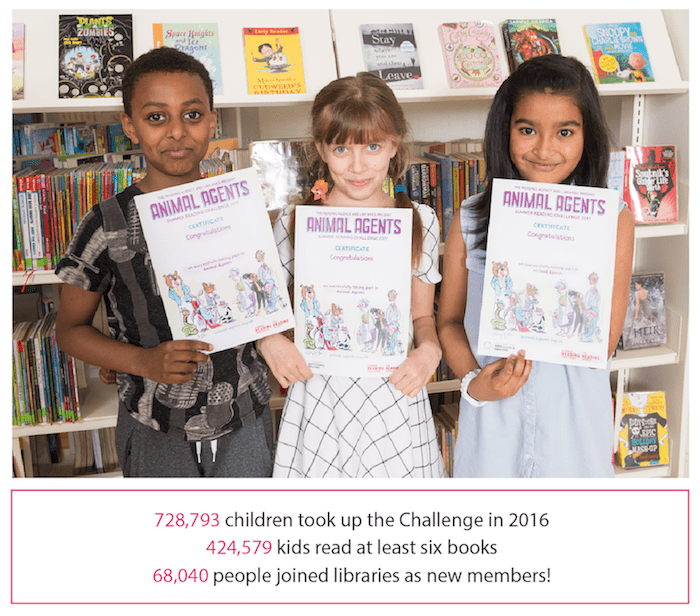 Summer Reading Challenge 2017 Children with Certificates
