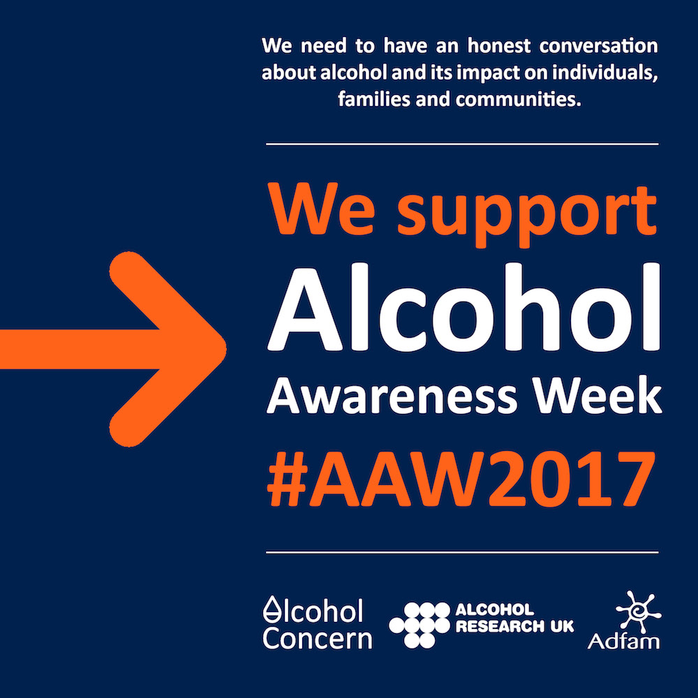 We support Alcohol Awareness Week