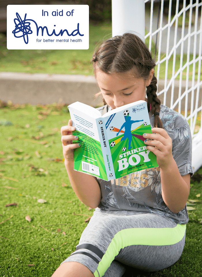 girl reading striker boy