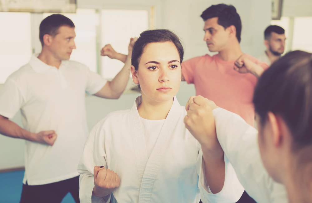 self-defense class