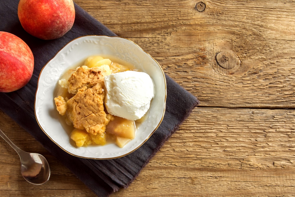 peach crumble