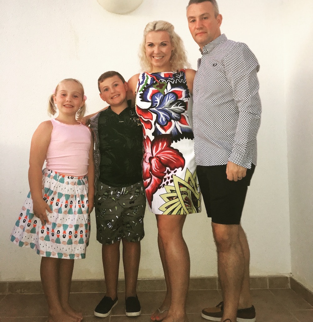 Angela Cox and her family