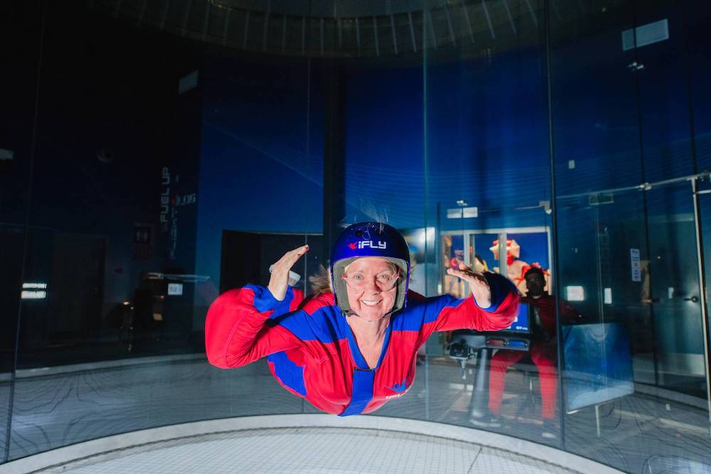 Indoor skydiving