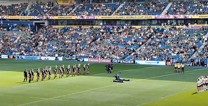 The Black Ferns Haka against Ireland