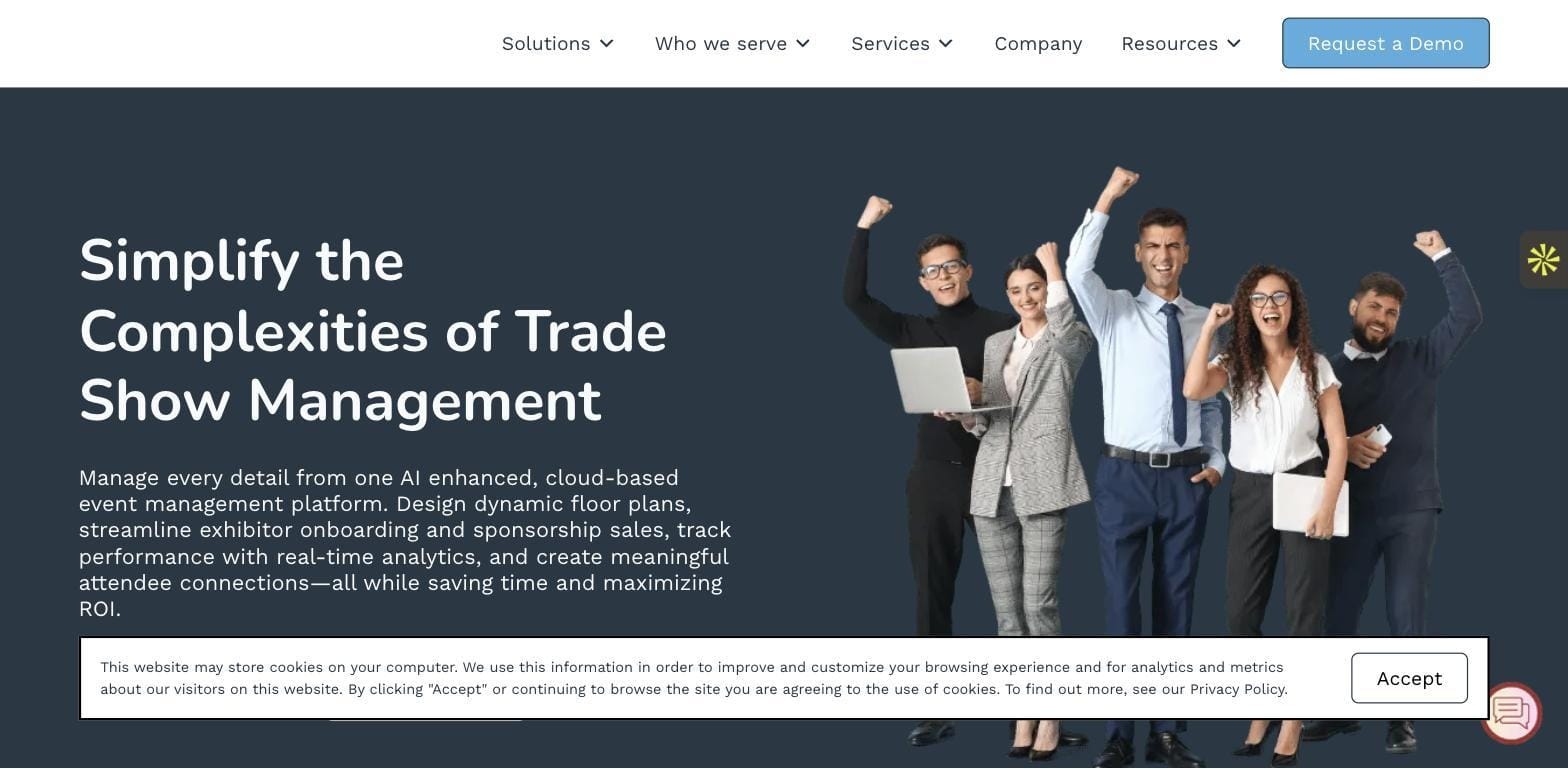 ExpoCAD website — trade show and floor plan software