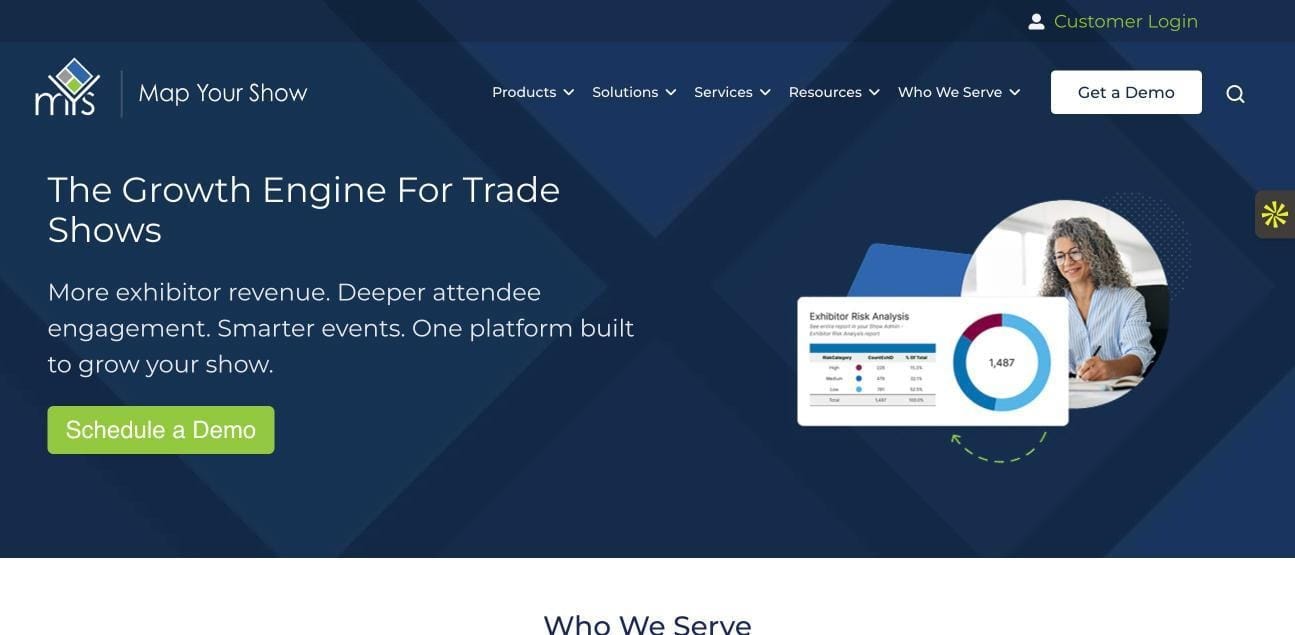 Map Your Show website — trade show technology and management