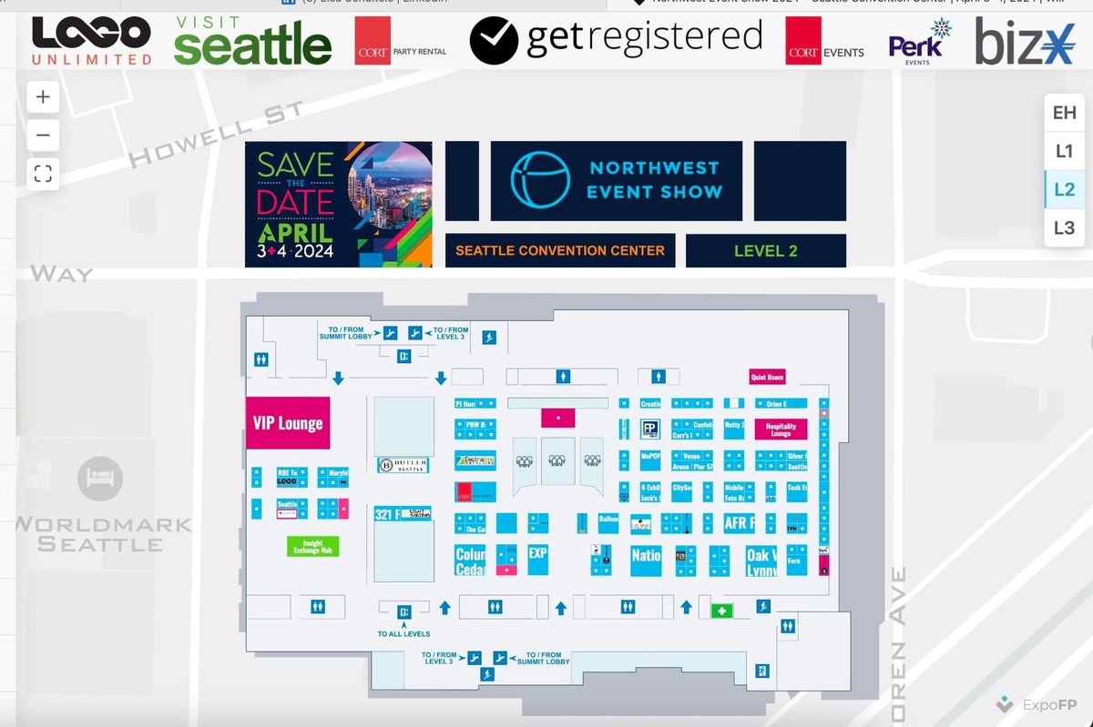 Northwest Event Show: Floor Plan With Event Schedule