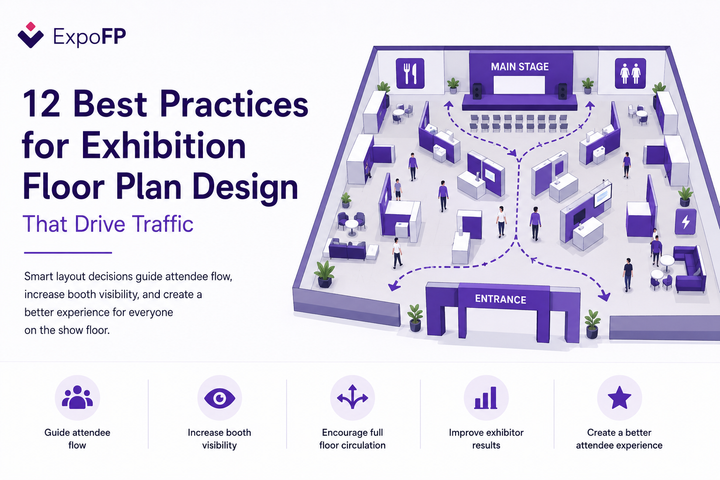 Exhibition Floor Plan Design: 12 Best Practices That Drive Traffic