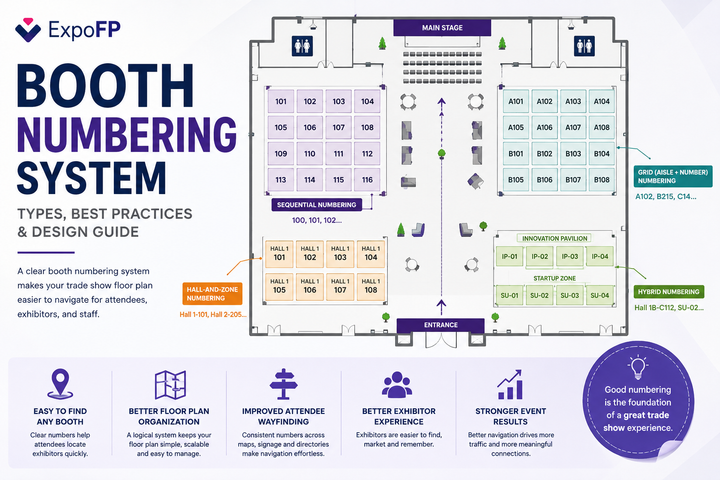 Booth Numbering Systems: How to Number a Trade Show Floor