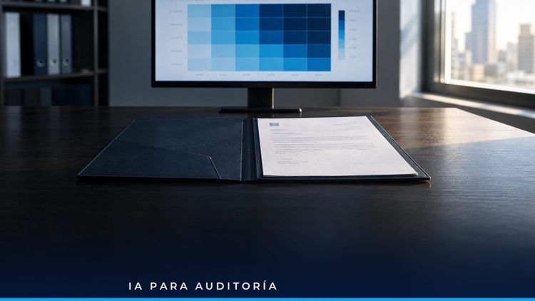 Auditor revisando en pantalla la carta de deficiencias de control interno bajo la NIA 265