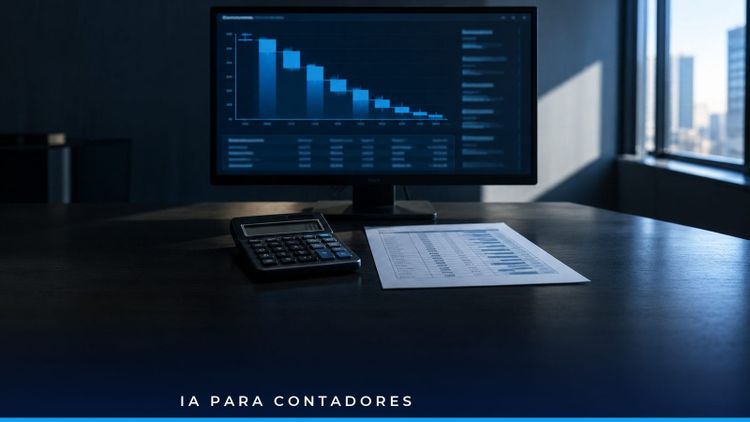 Contador revisa balances comparativos y arma el estado de flujos de efectivo con apoyo de IA