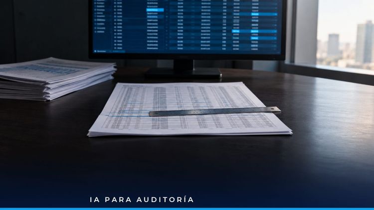 Auditor revisando en pantalla el libro diario filtrado por criterios de riesgo de fraude