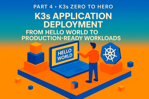 Part 4 - K3s Zero to Hero: K3s Application Deployment - From Hello World to Production-Ready Workloads