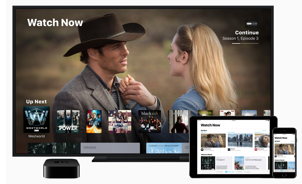 Apple's TV app on iOS
