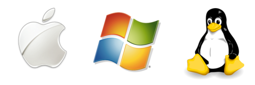 Triple boot concept image for macOS, Windows, and Linux