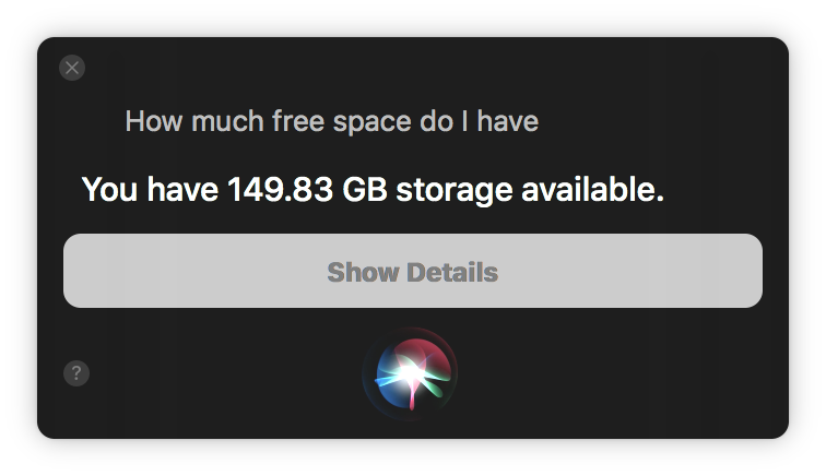 macOS High Sierra Storage Manager window