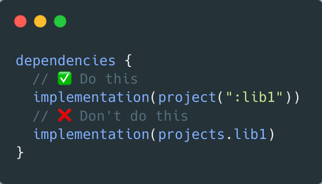 Don't use Type-safe Project Accessors with Kotlin Gradle DSL