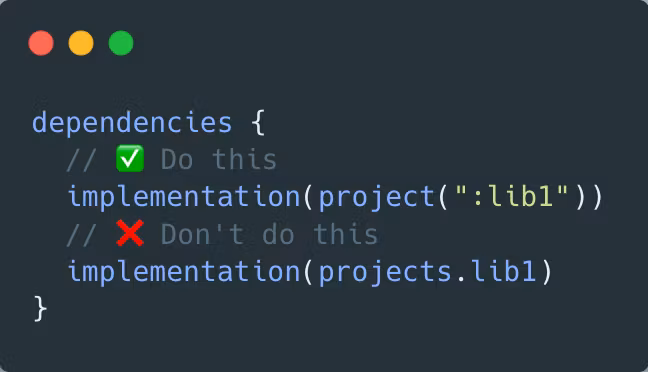 Don't use Type-safe Project Accessors with Kotlin Gradle DSL Feature Image