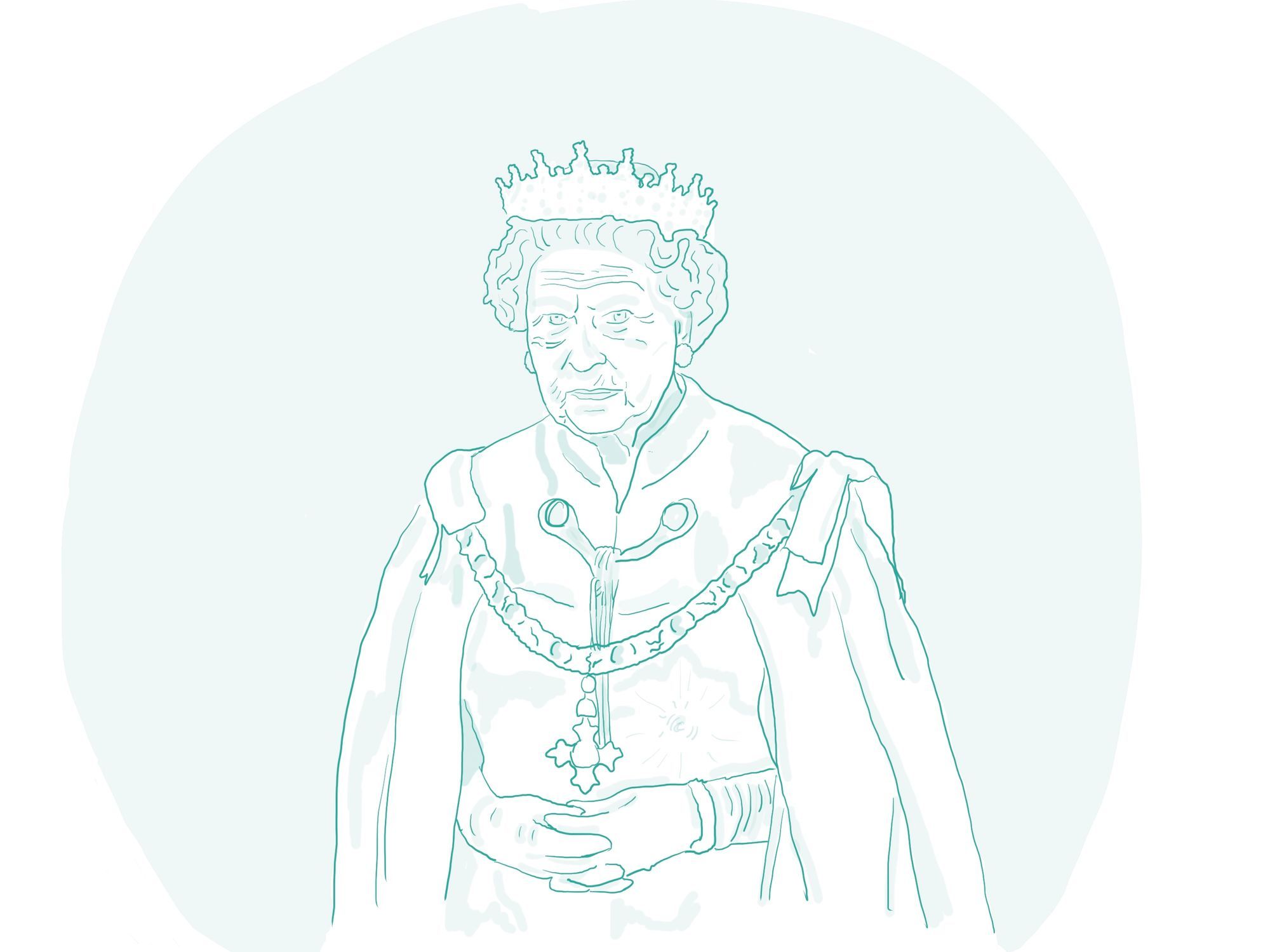 The Queen and Dark Brandon