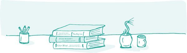 White skin and tan teeth.