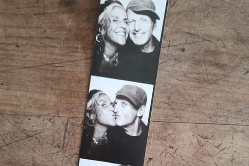 Karen Vost and Paul Collins, the team behind the project. Photo: The Love Booth